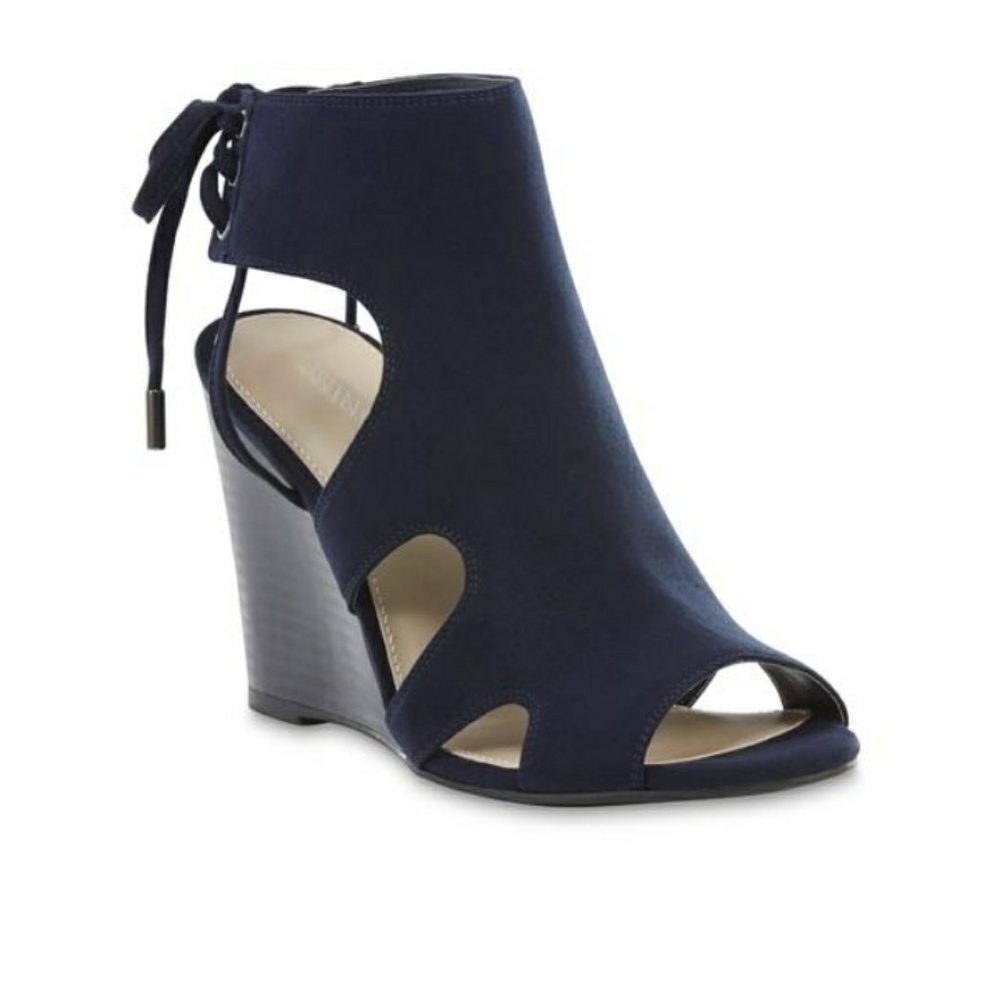 Covington Navy Wedges